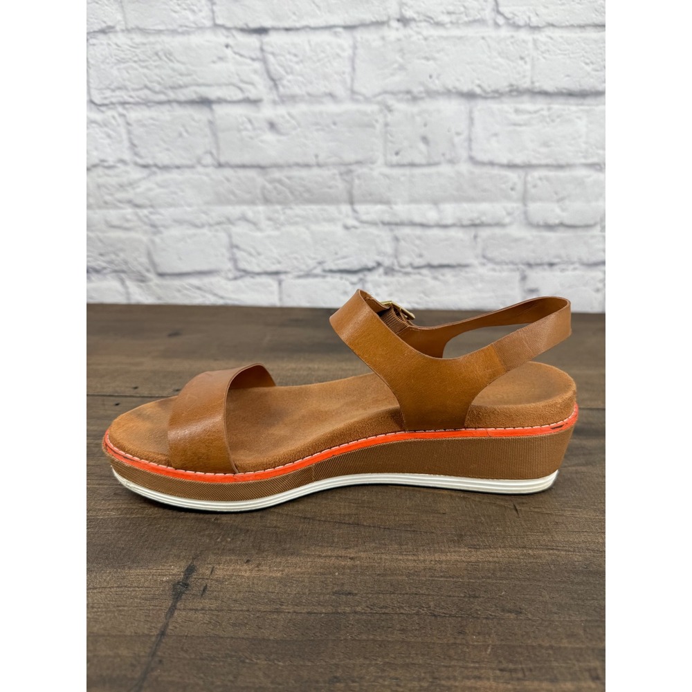 Cole Haan GrandPro Topspin Sandals Women's 8B Brown Leather Wedge Comfort - Picture 11 of 12